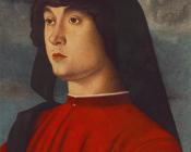 乔凡尼贝利尼 - Portrait of a young man in red